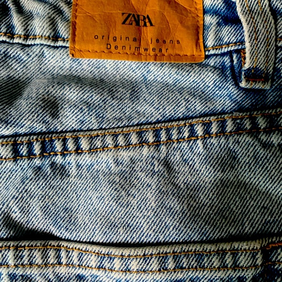 Zara acid wash denim skirt - Picture 2 of 5